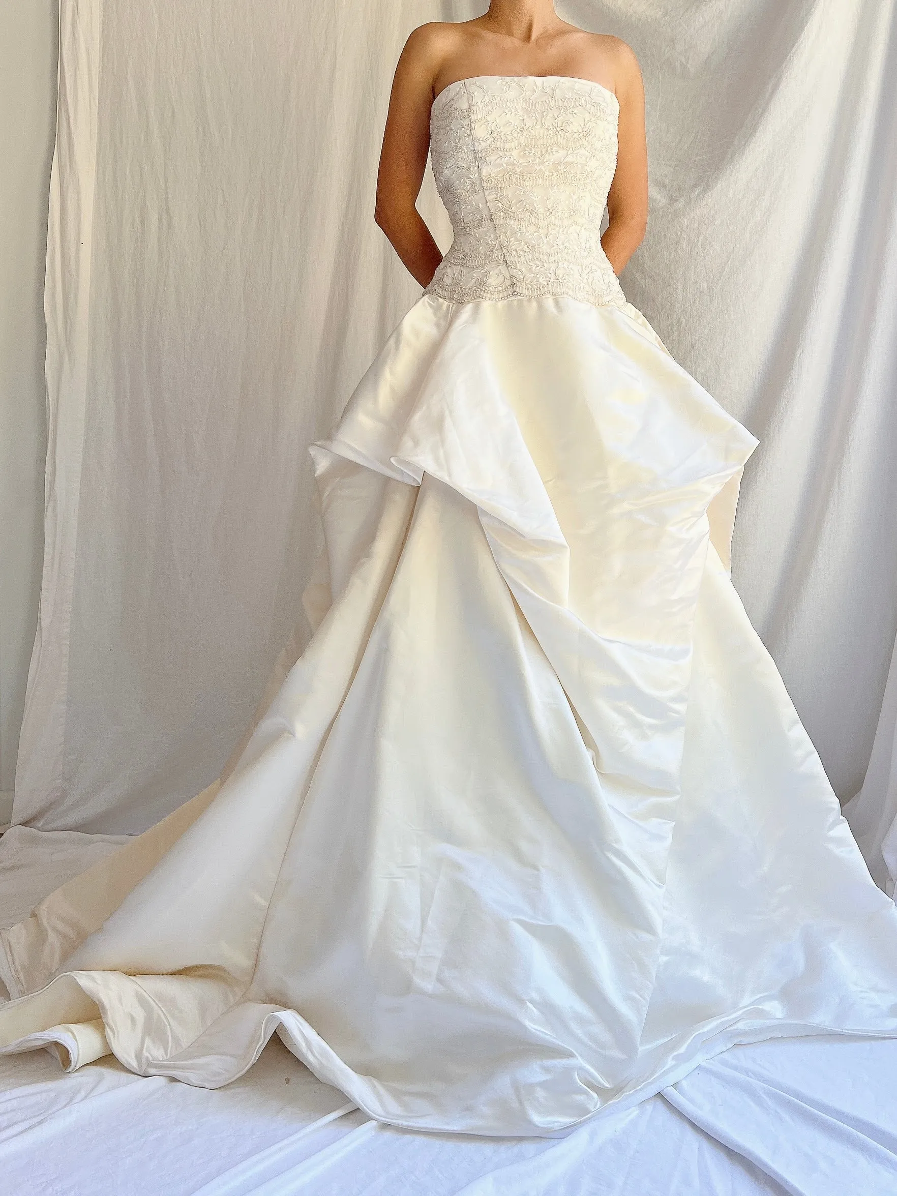 RESERVED Vintage Amsale Silk Gown - M