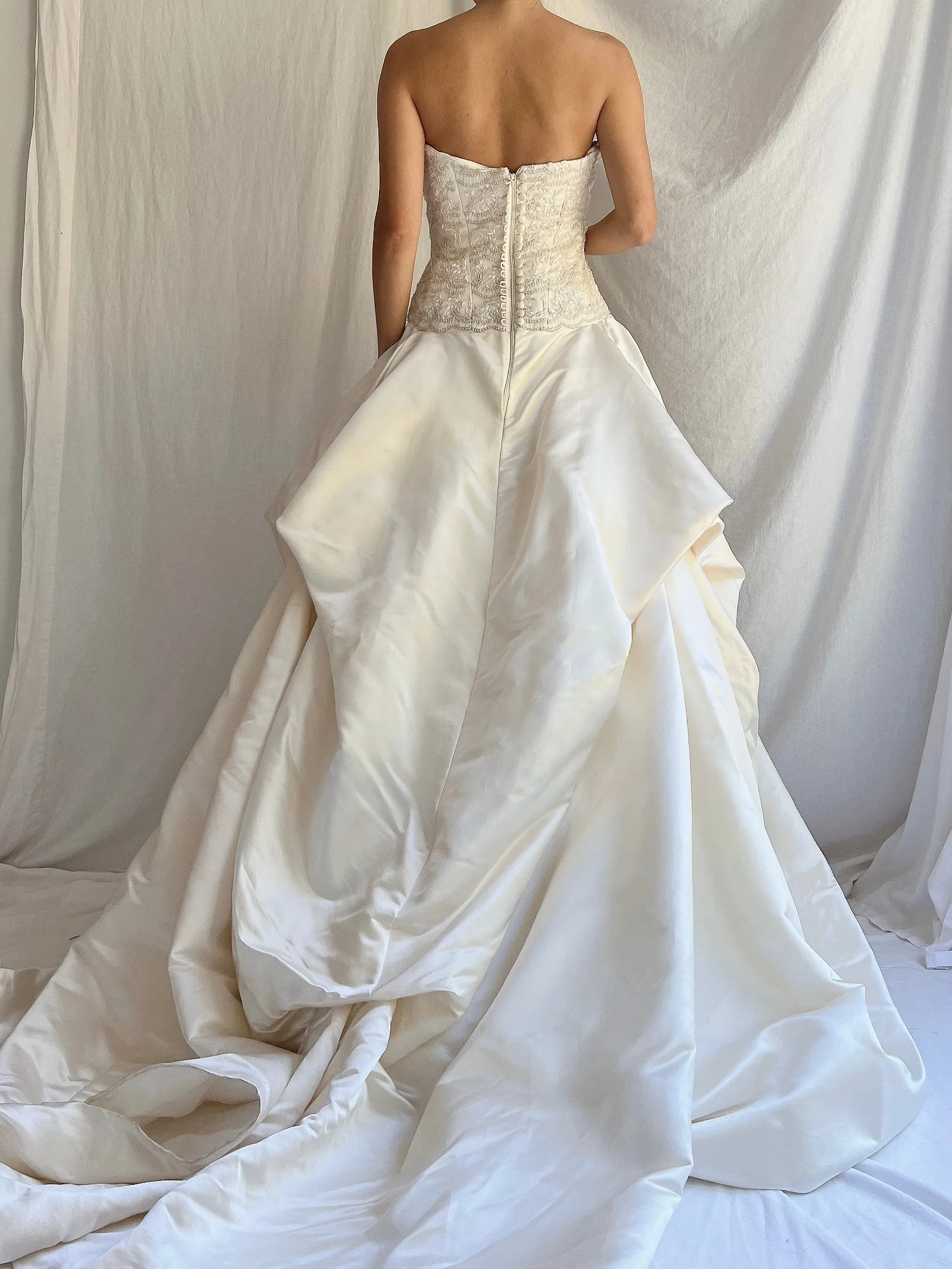 RESERVED Vintage Amsale Silk Gown - M