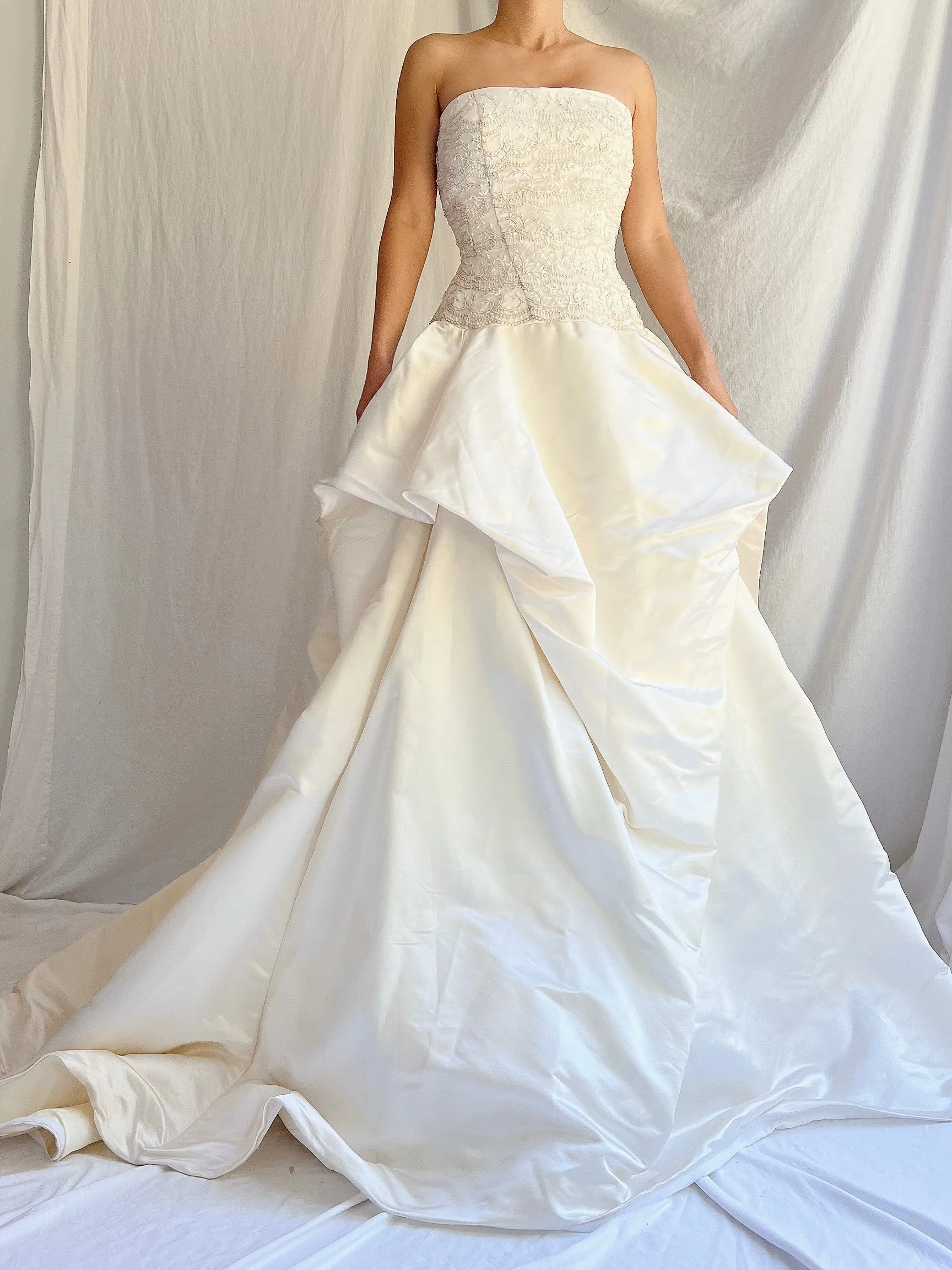 RESERVED Vintage Amsale Silk Gown - M