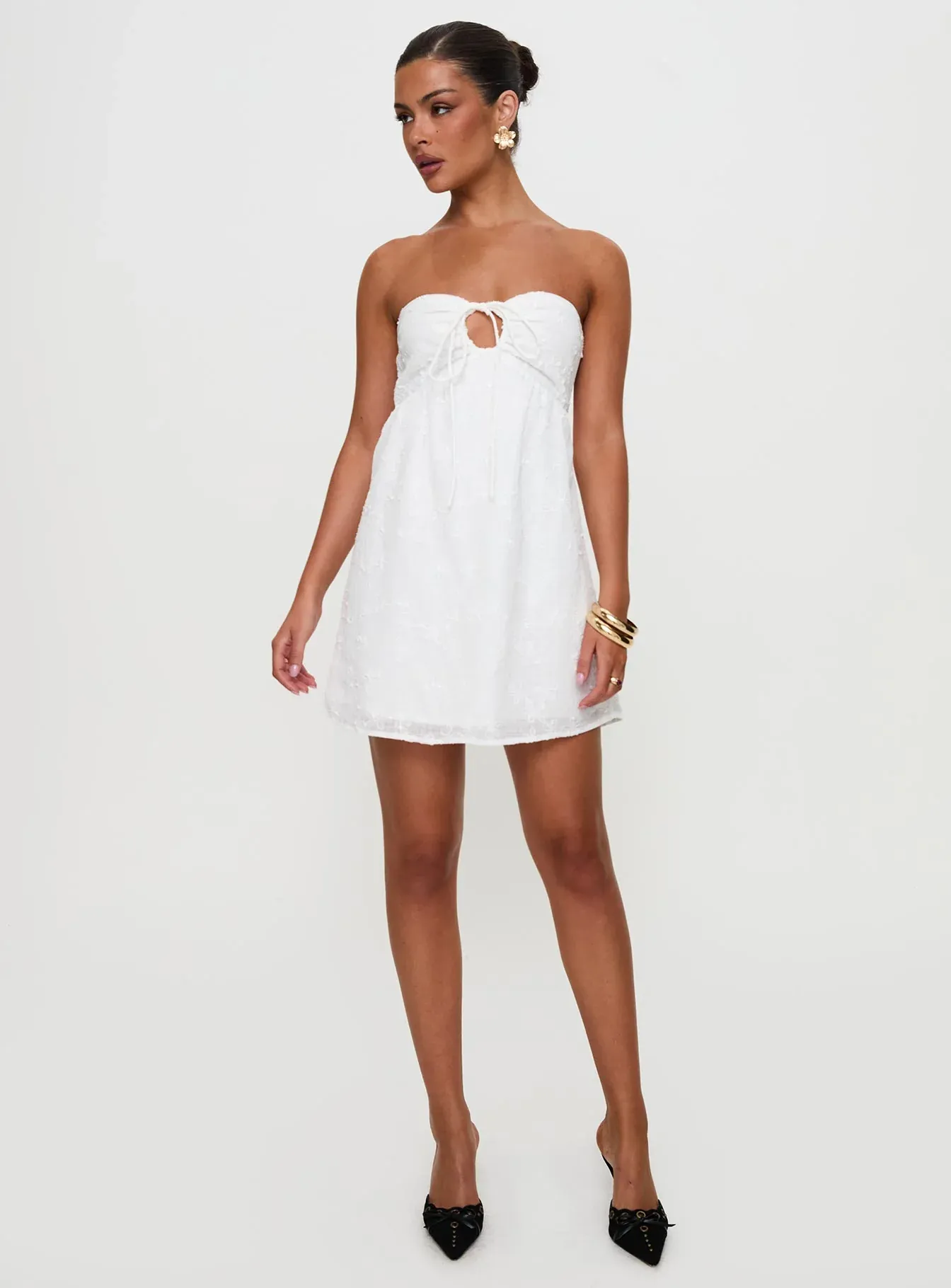 Rosenberg Strapless Mini Dress White