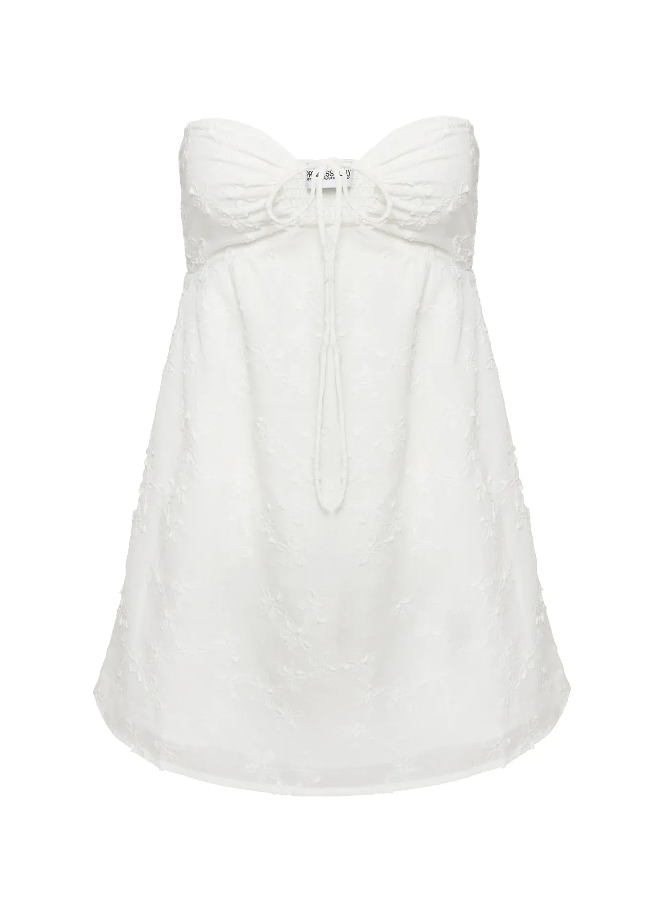 Rosenberg Strapless Mini Dress White