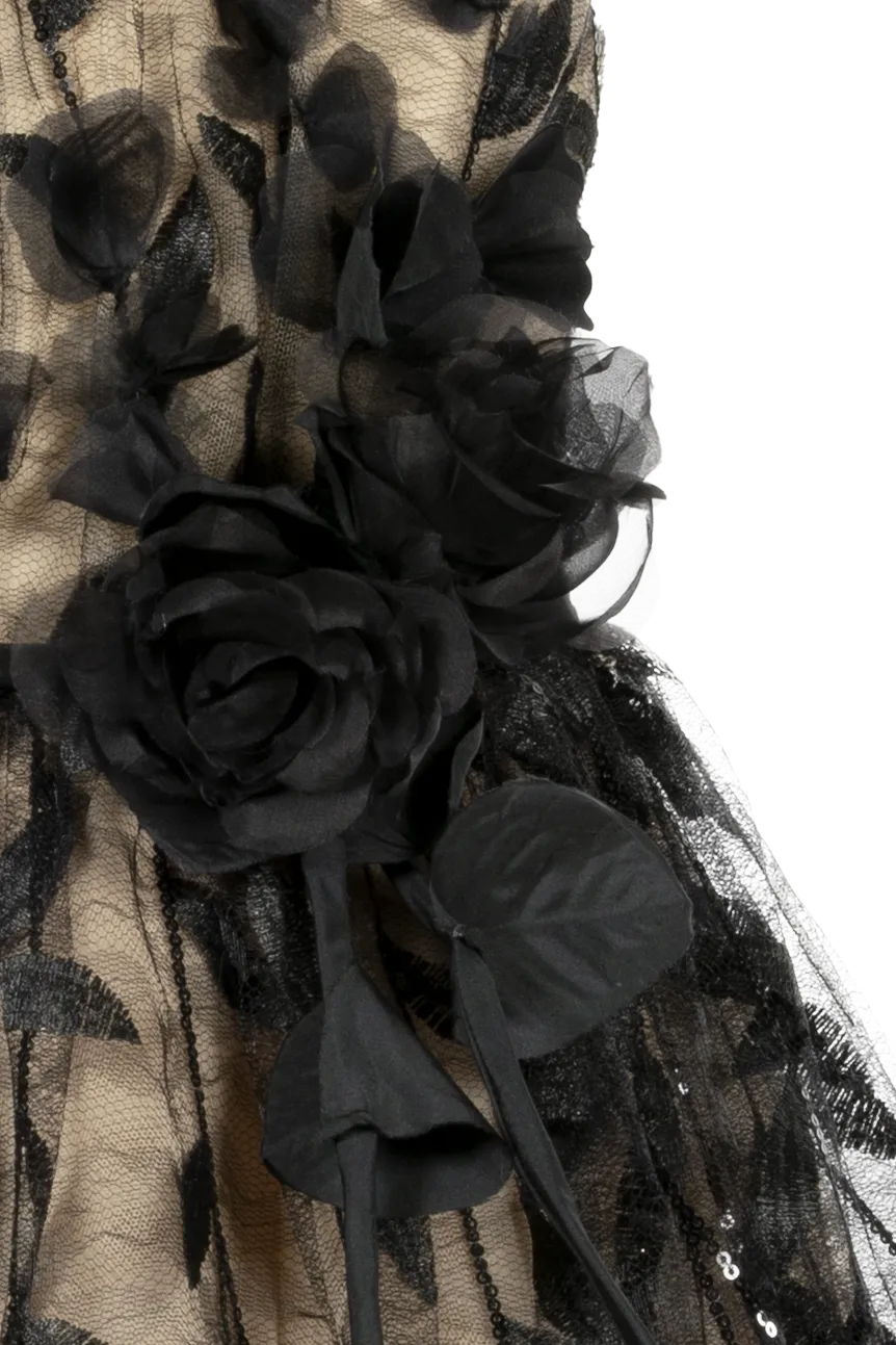 Sequin Floral Tulle Dress