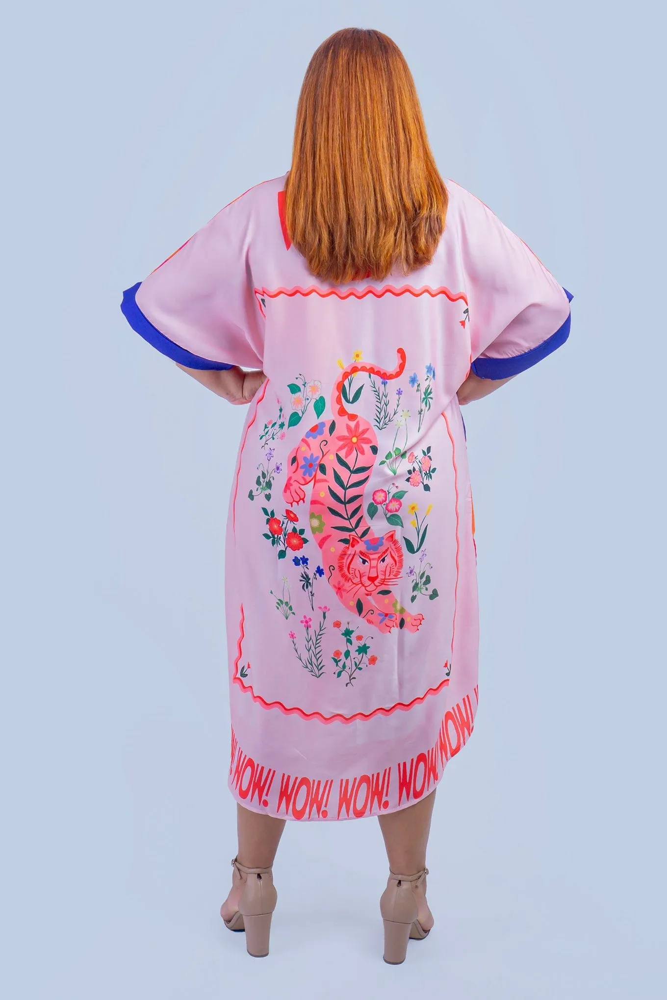 Sherbet Pink Stripes Caftan