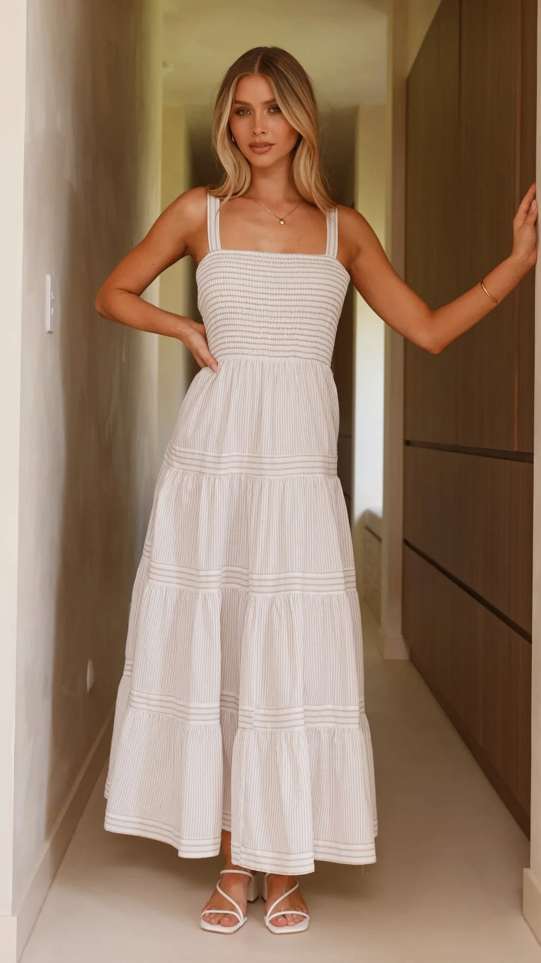 Shevaun Maxi Dress - Beige