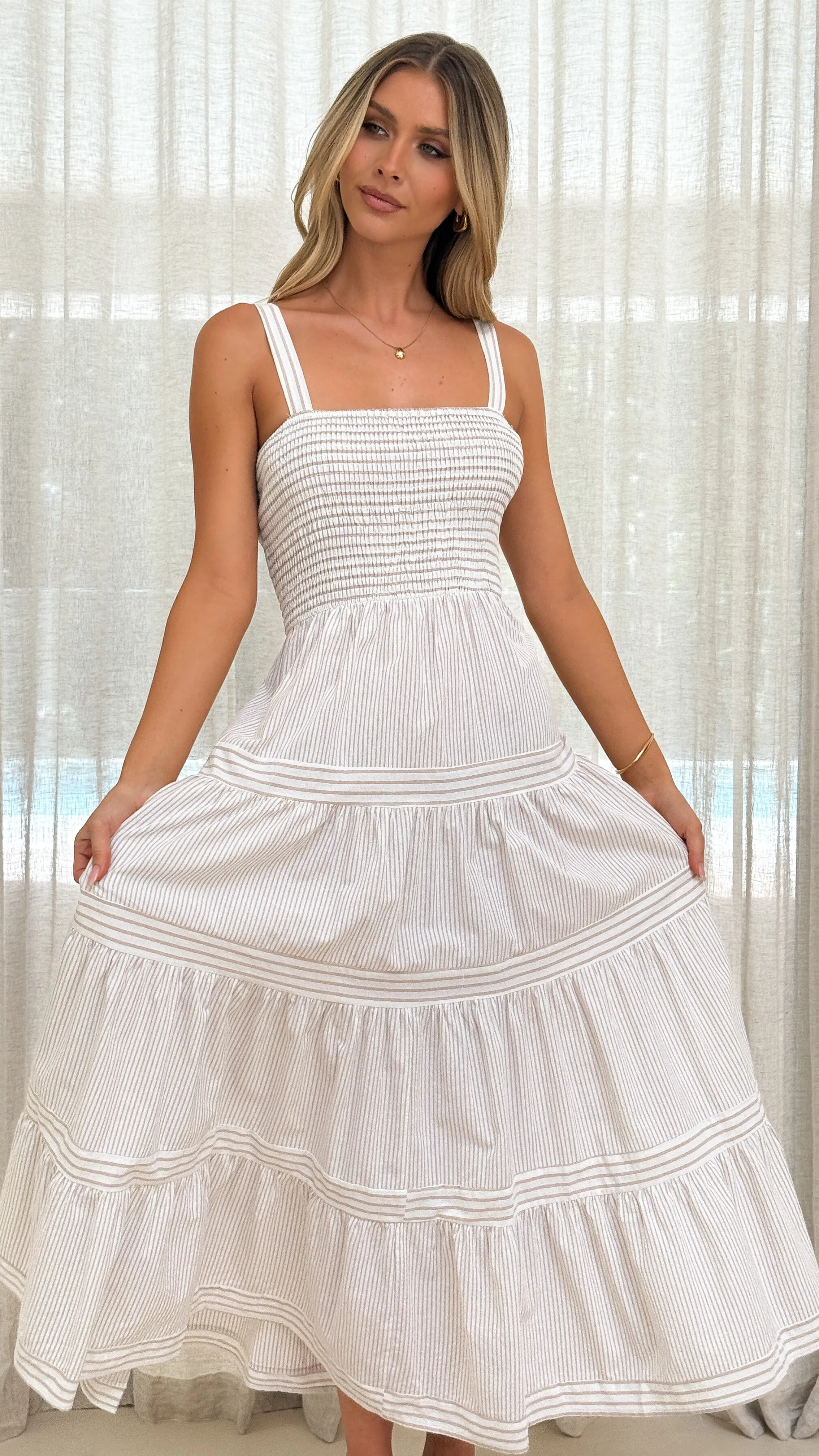 Shevaun Maxi Dress - Beige