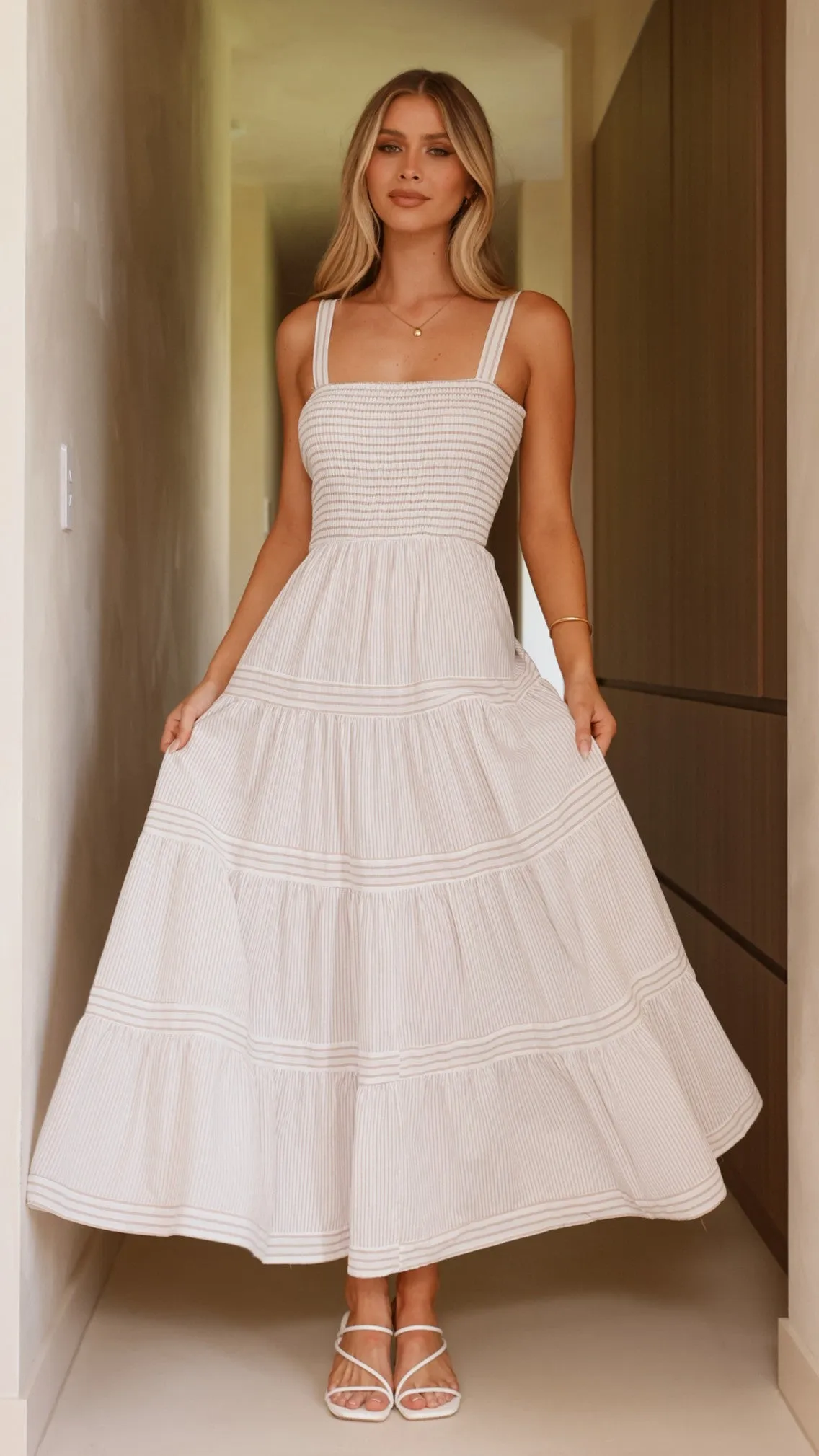 Shevaun Maxi Dress - Beige