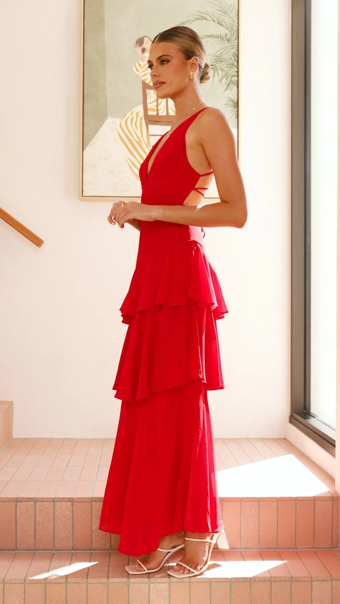 Stasie Maxi Dress - Red