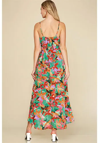 Straw Hat and Mocktail Dress in Green