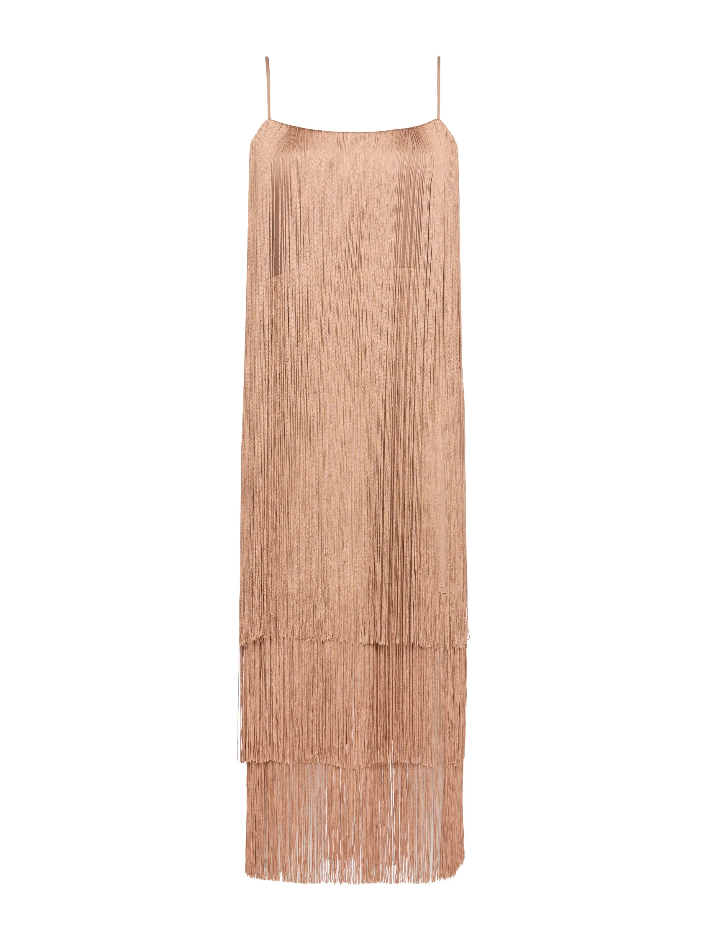 Taylen Fringe Midi Dress