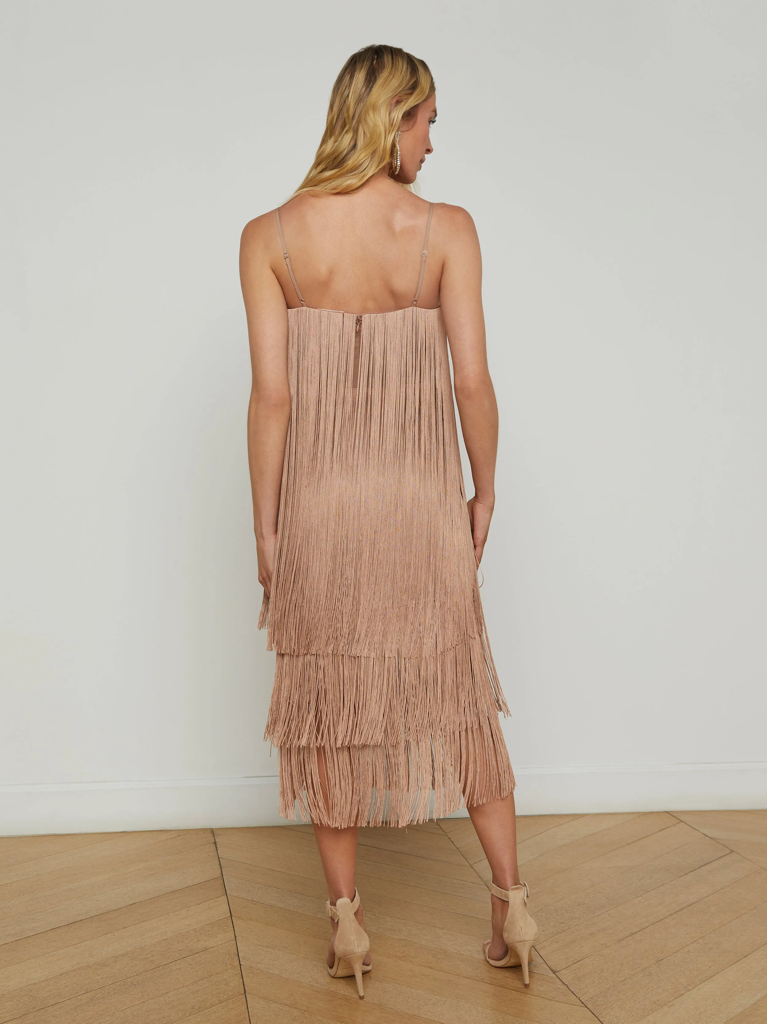 Taylen Fringe Midi Dress