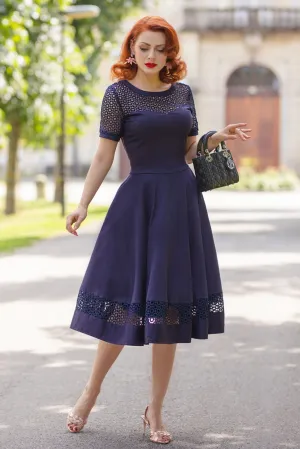 Tessa Dress in Navy