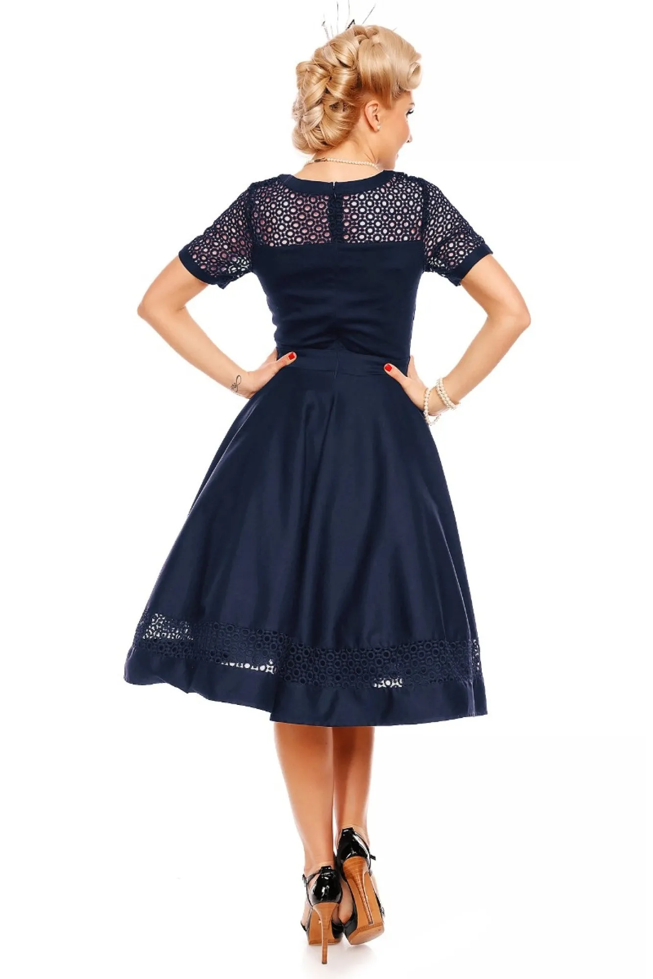 Tessa Dress in Navy