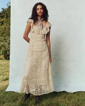 The Balcony Dress. -- Cream