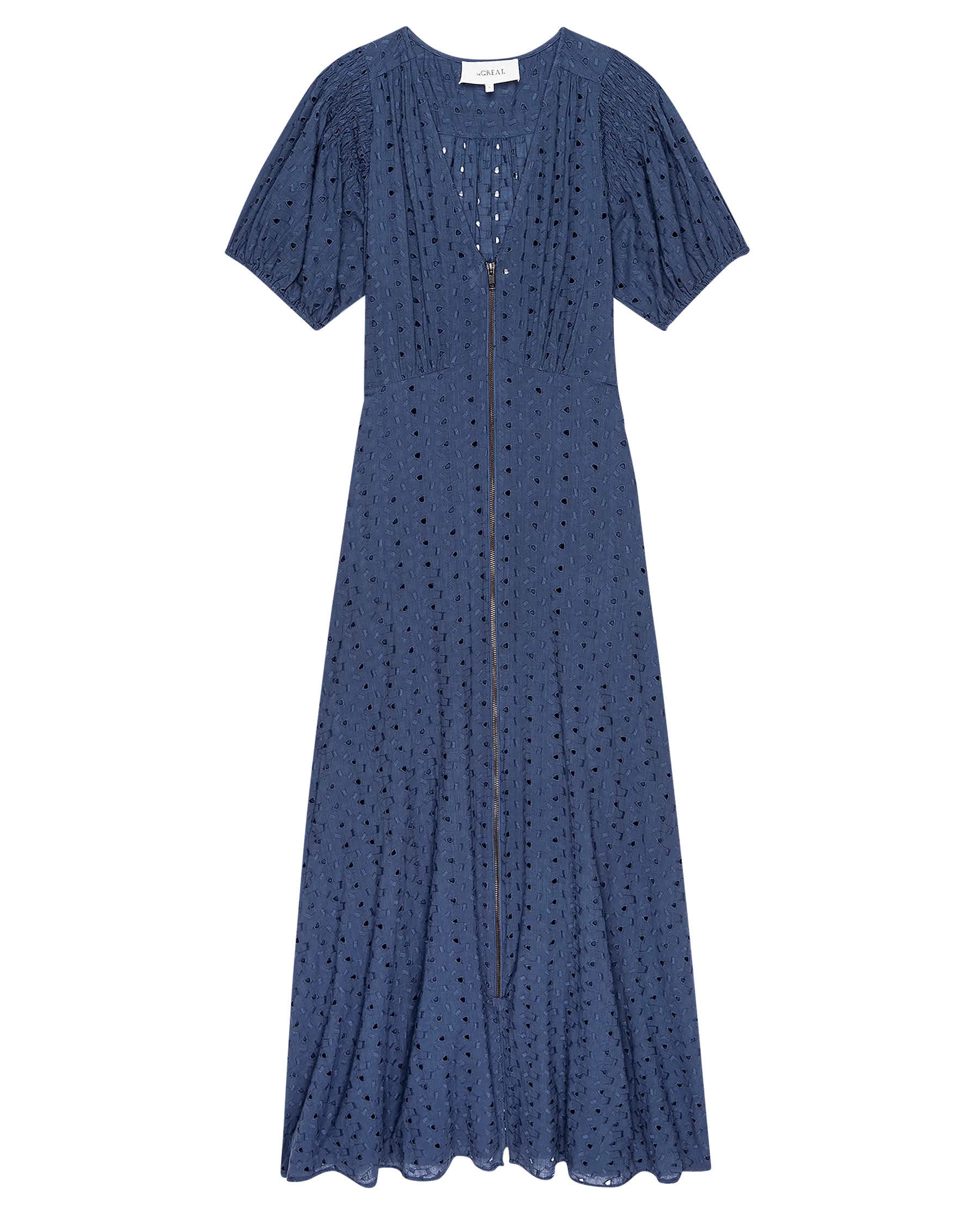 The Veranda Dress. -- Riverside Blue
