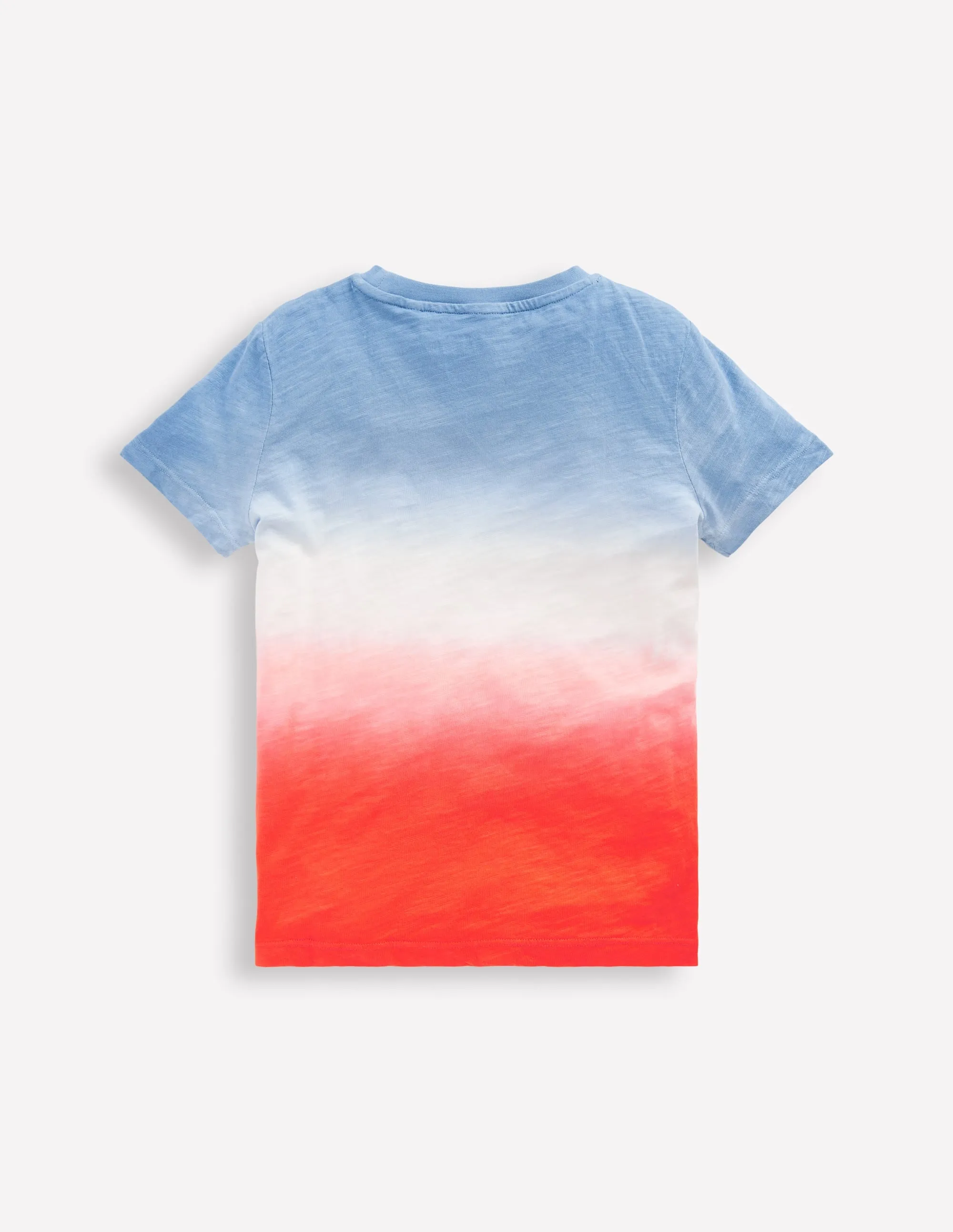 Tie Dye T-Shirt-Glacier Blue and Sunset Orange
