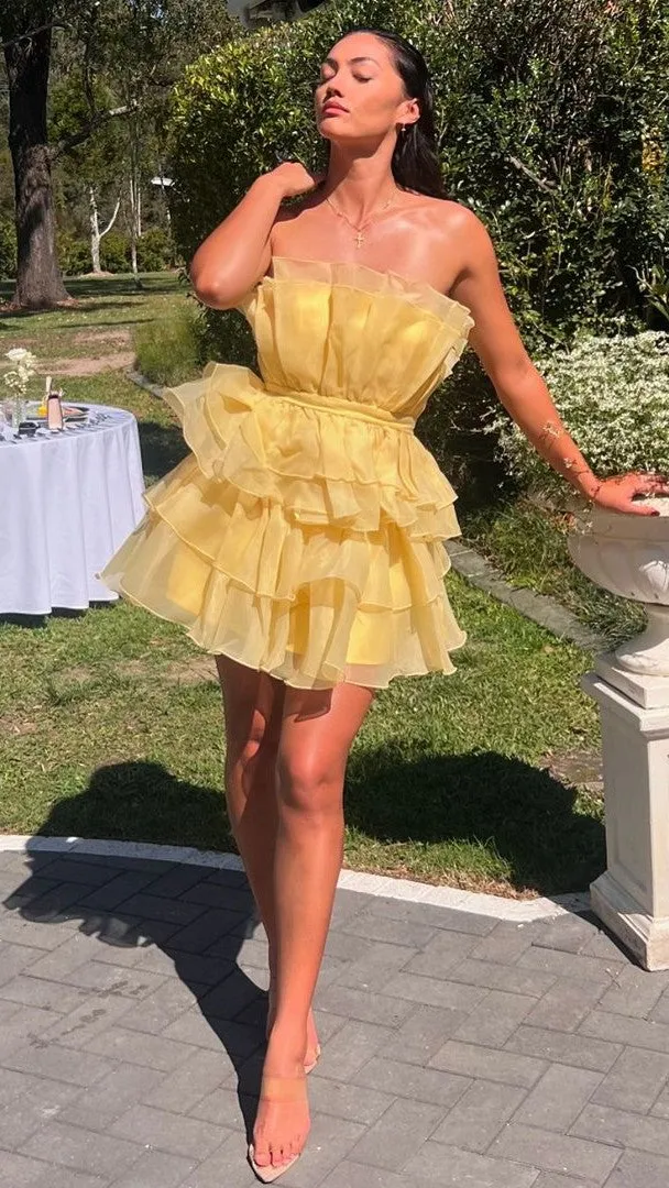 Vallerina Mini Dress - Yellow