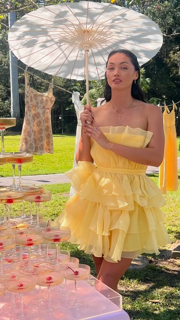 Vallerina Mini Dress - Yellow