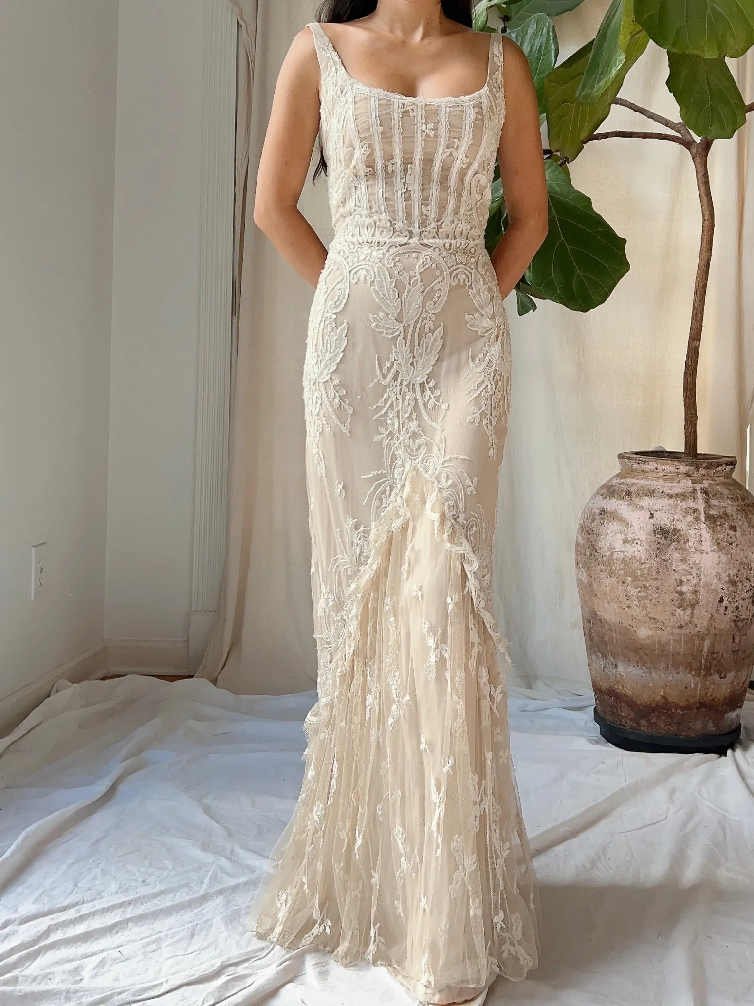 Vintage Badgely Mishka Lace Dress - S