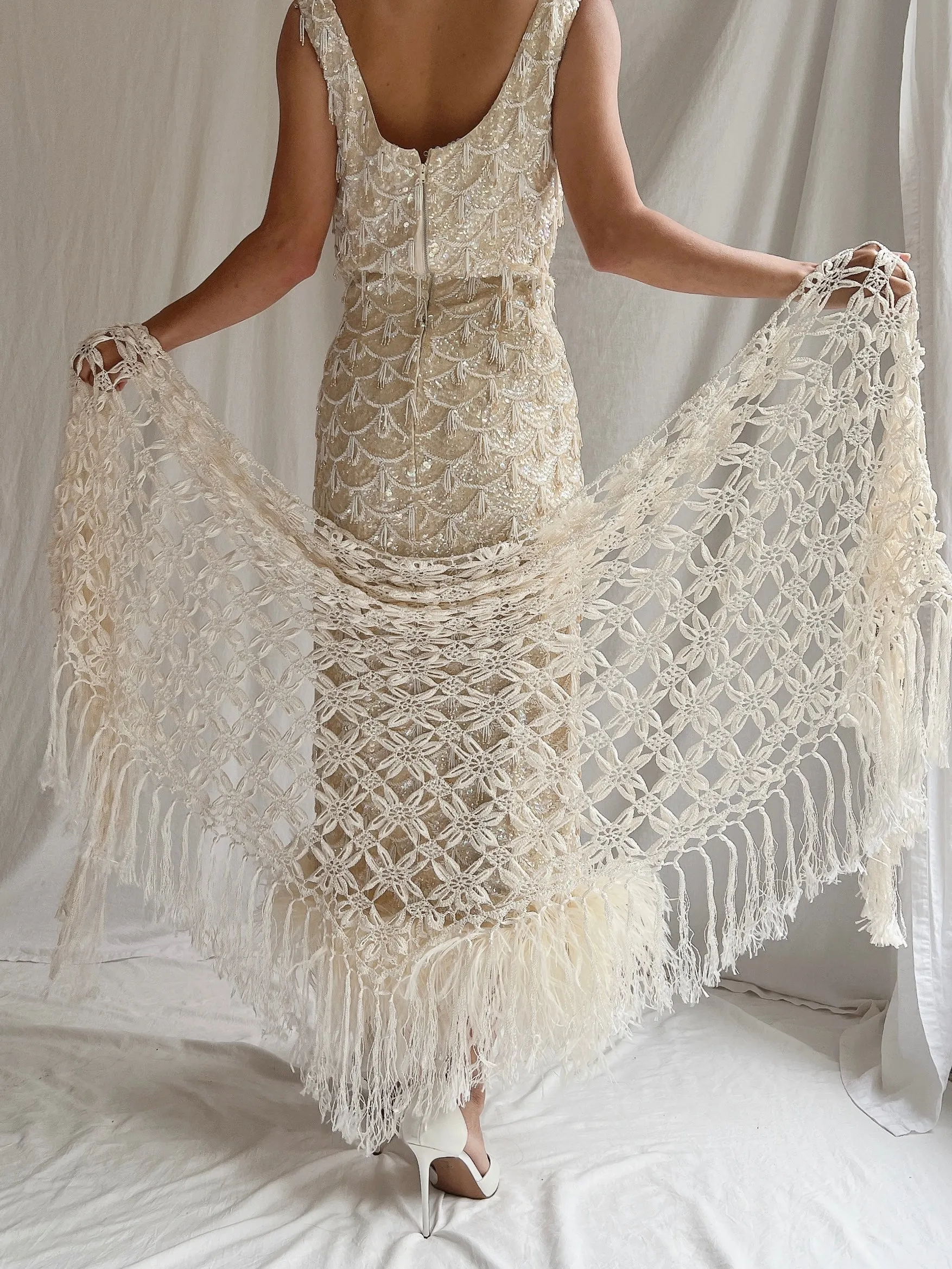 Vintage Crochet Shawl