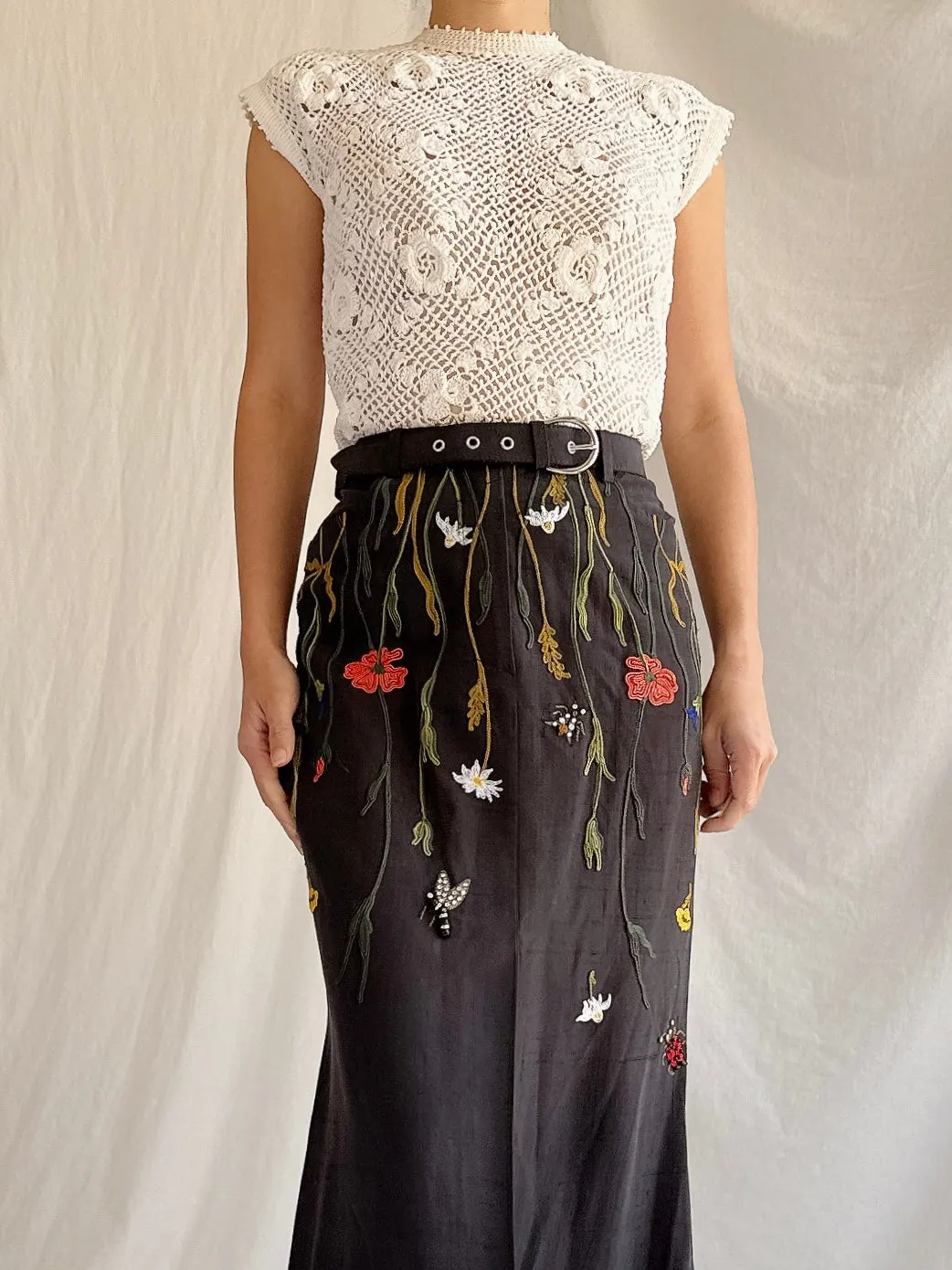 Vintage Hand Crochet Top - XS/S