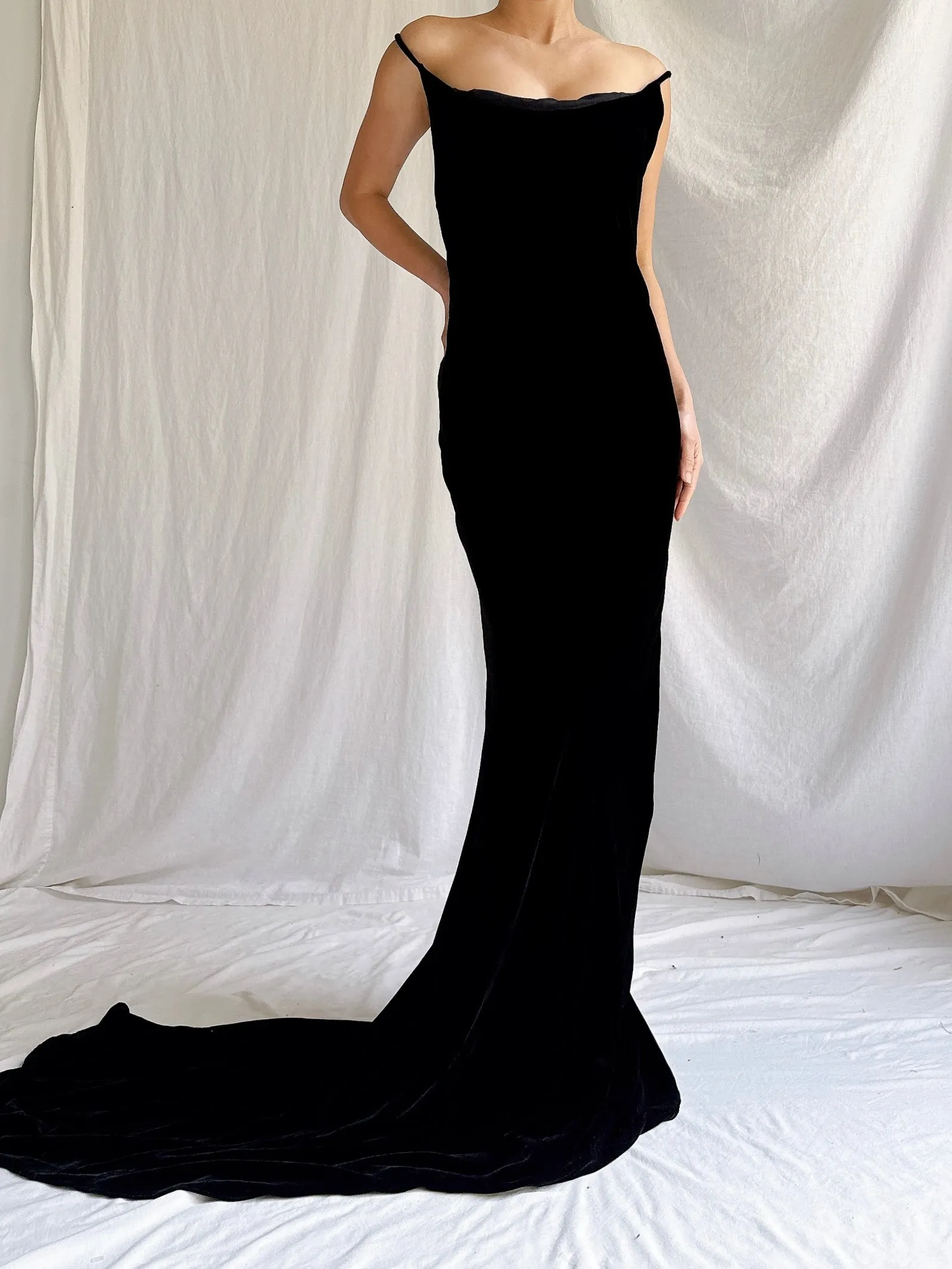 Vintage Helen David UK Silk Gown - M