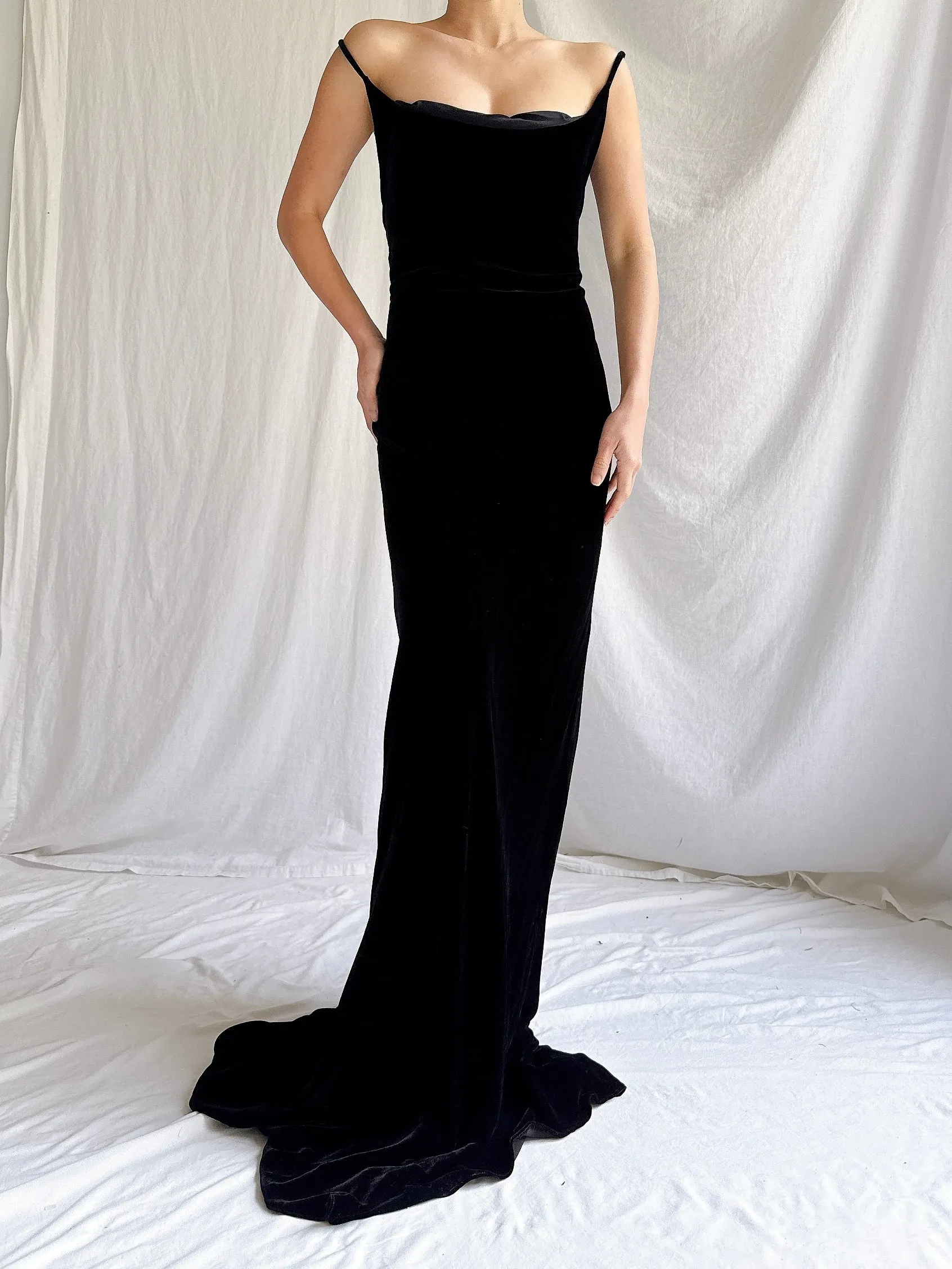 Vintage Helen David UK Silk Gown - M