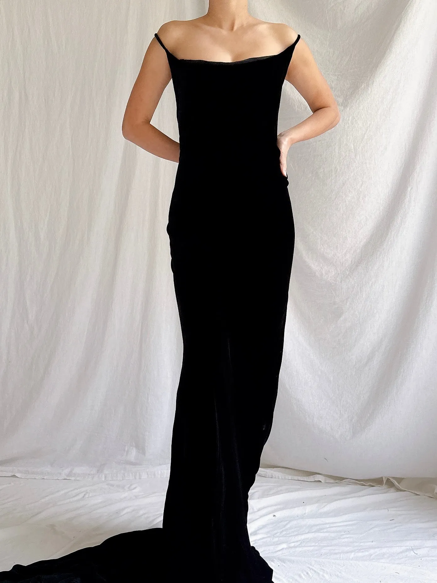 Vintage Helen David UK Silk Gown - M