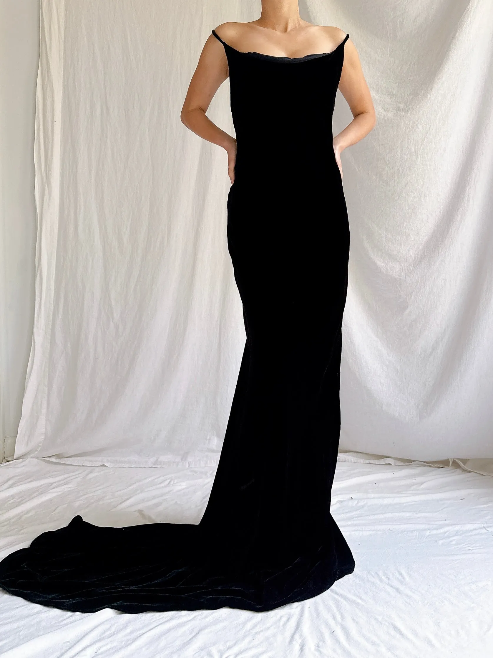 Vintage Helen David UK Silk Gown - M
