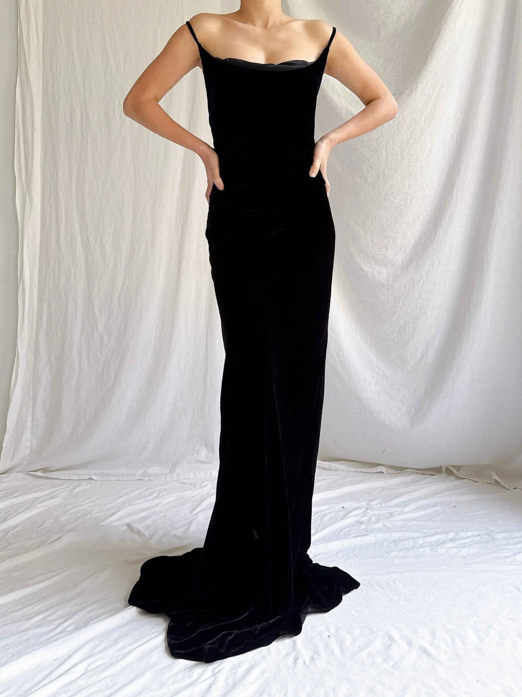 Vintage Helen David UK Silk Gown - M