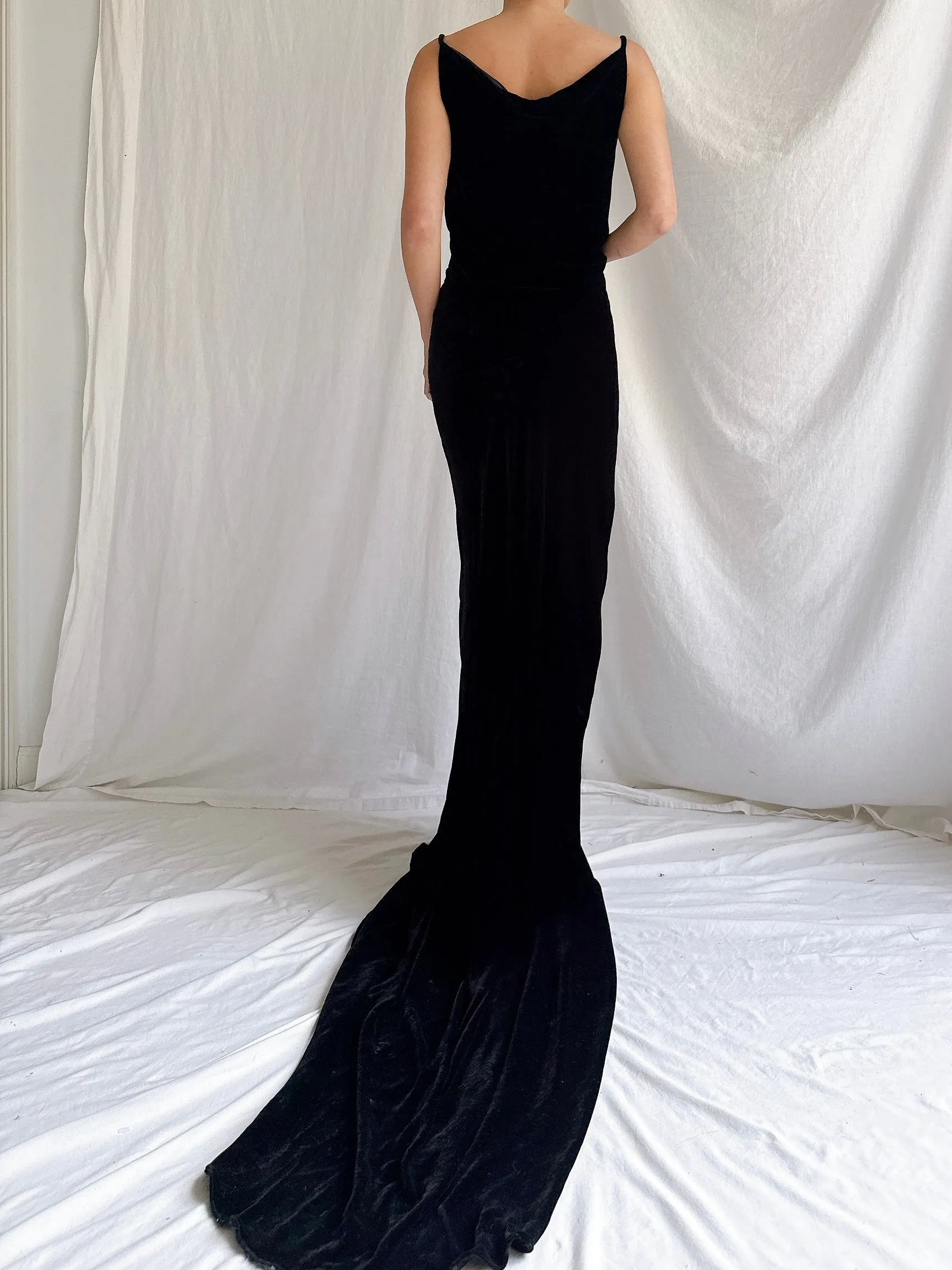 Vintage Helen David UK Silk Gown - M