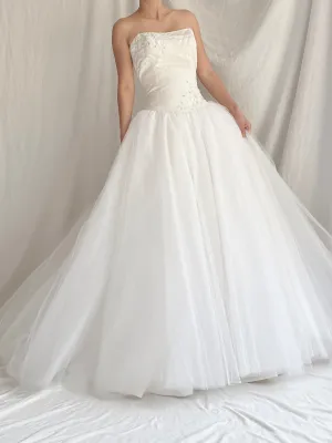 Vintage Silk and Tulle Gown - S/4