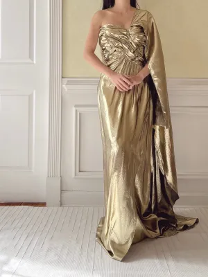 Vintage Victor Costa Lurex Gown - M/L