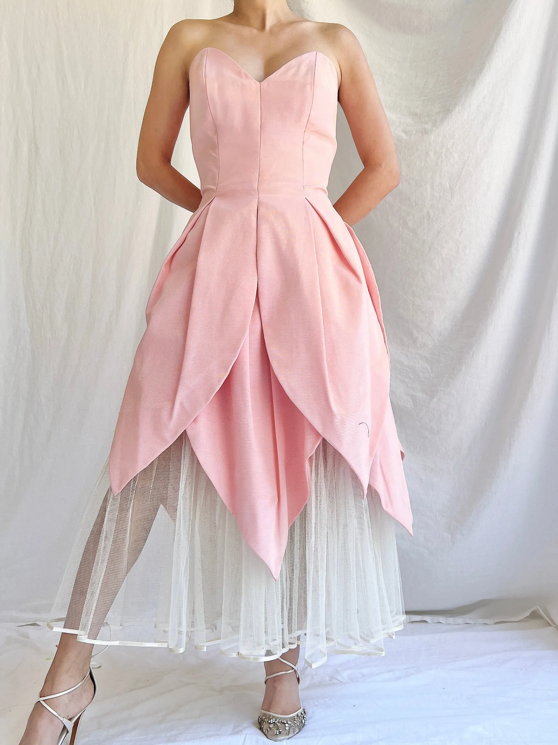 Vintage Victor Costa Tulip Dress - S/M