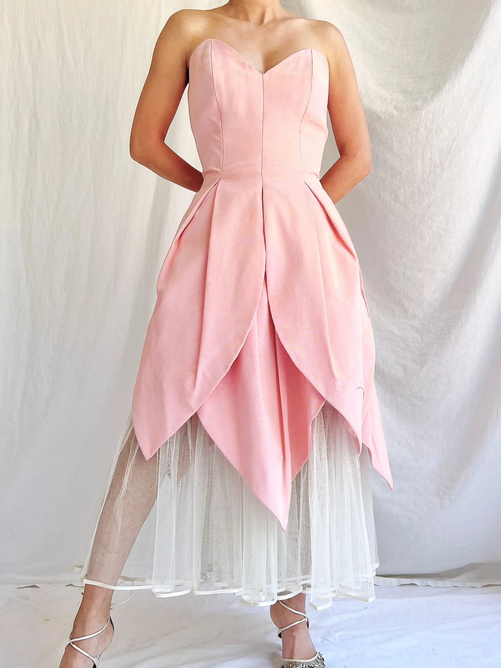 Vintage Victor Costa Tulip Dress - S/M