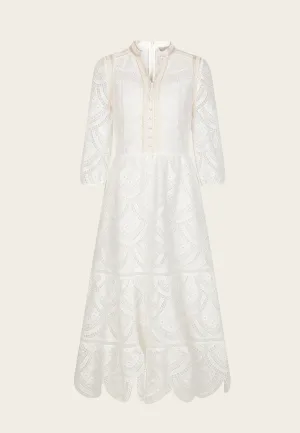 White Lace Maxi Dress