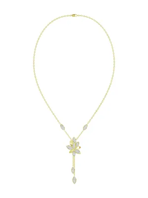 Wild Flower Yellow Gold Y Necklace