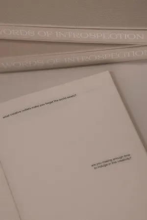 WORDS OF INTROSPECTION CREAM JOURNAL