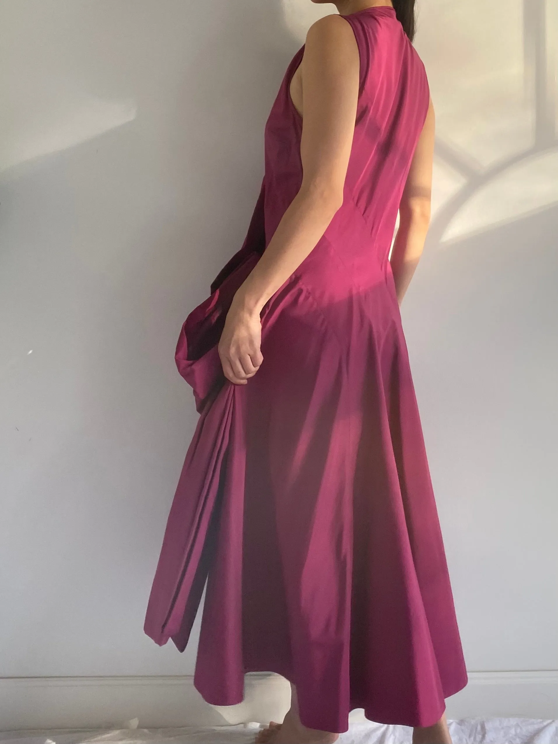 Y2K Marc Jacobs Grape Draped Dress - S 2/4