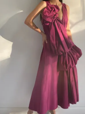Y2K Marc Jacobs Grape Draped Dress - S 2/4