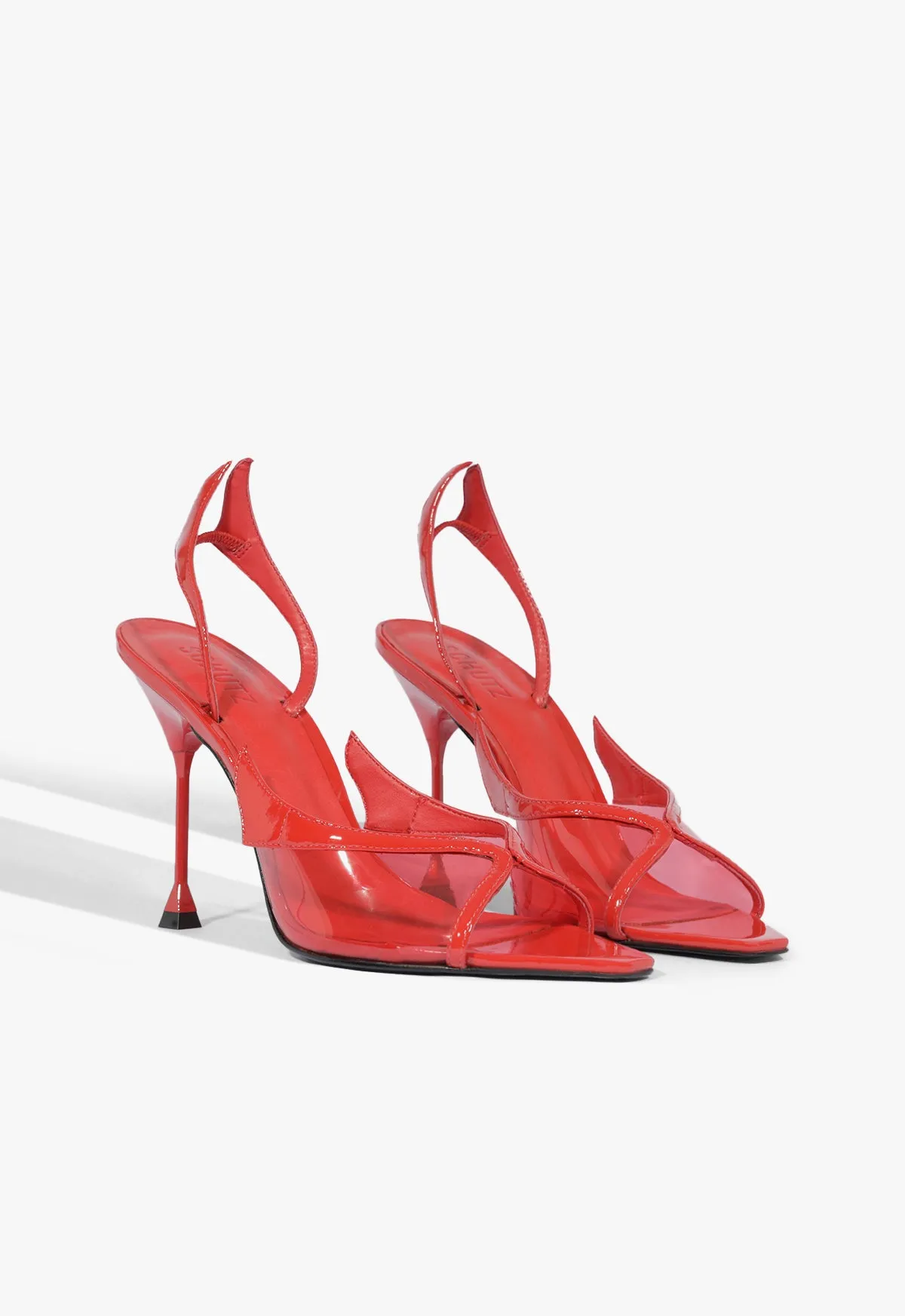 Zya Sling Patent Leather Sandal