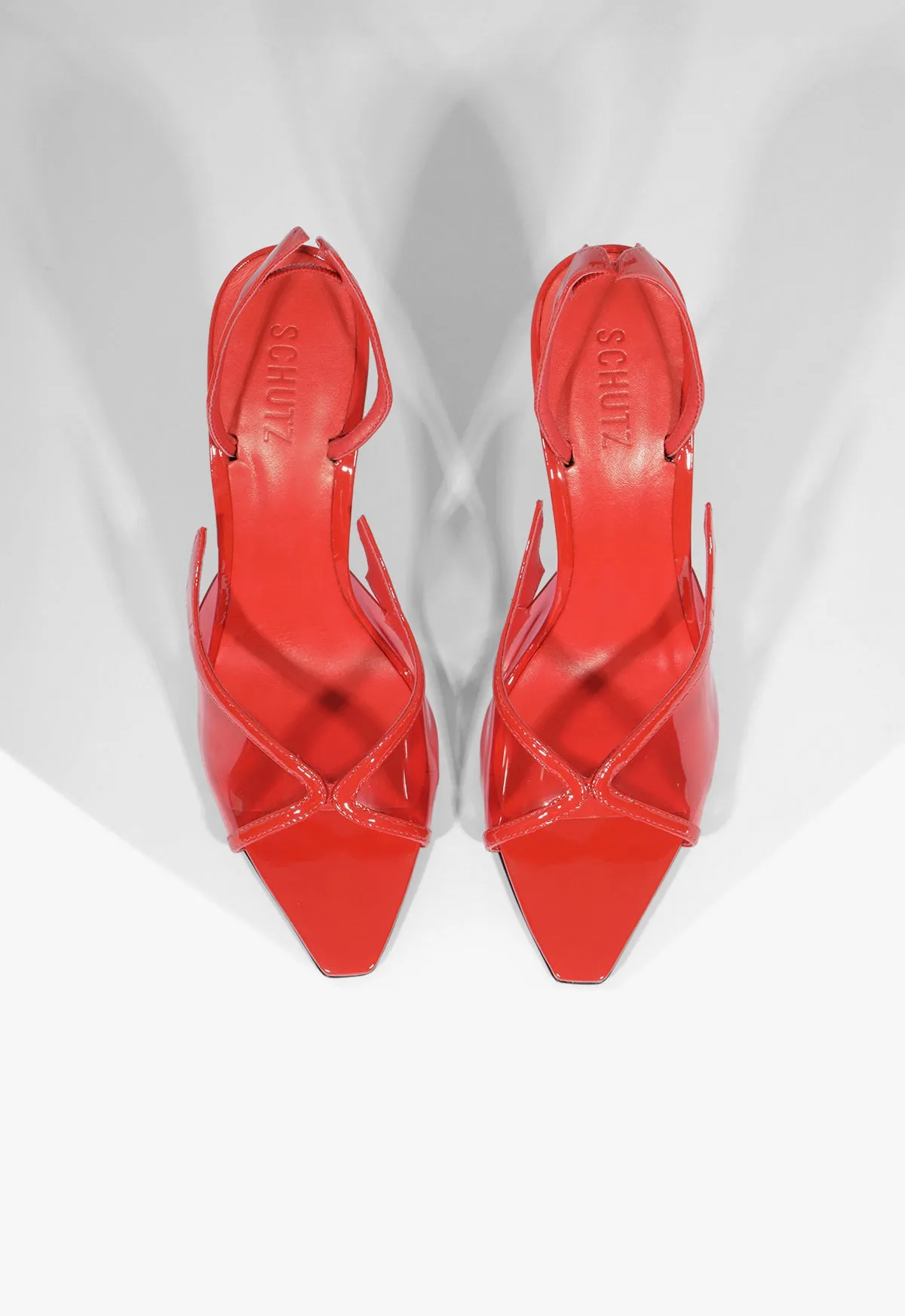Zya Sling Patent Leather Sandal
