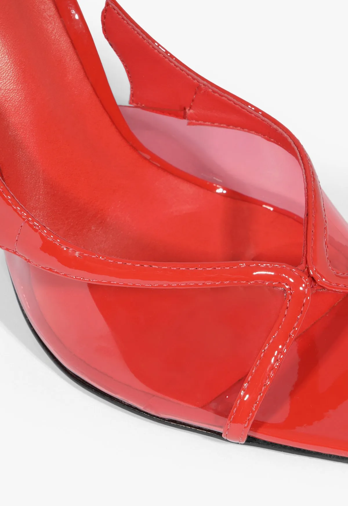 Zya Sling Patent Leather Sandal